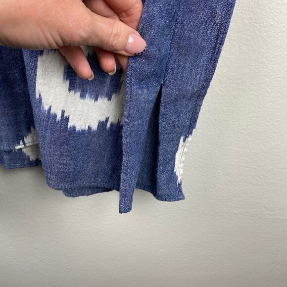 DE LA MER 1981 | Jellyfish Dress Blue & White Ikat - Picture 6 of 7